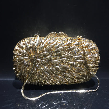 Hot Sale Shiny Diamond Luxury Prom Party Fashion Portable Handbag Women Evening Clutch Bag