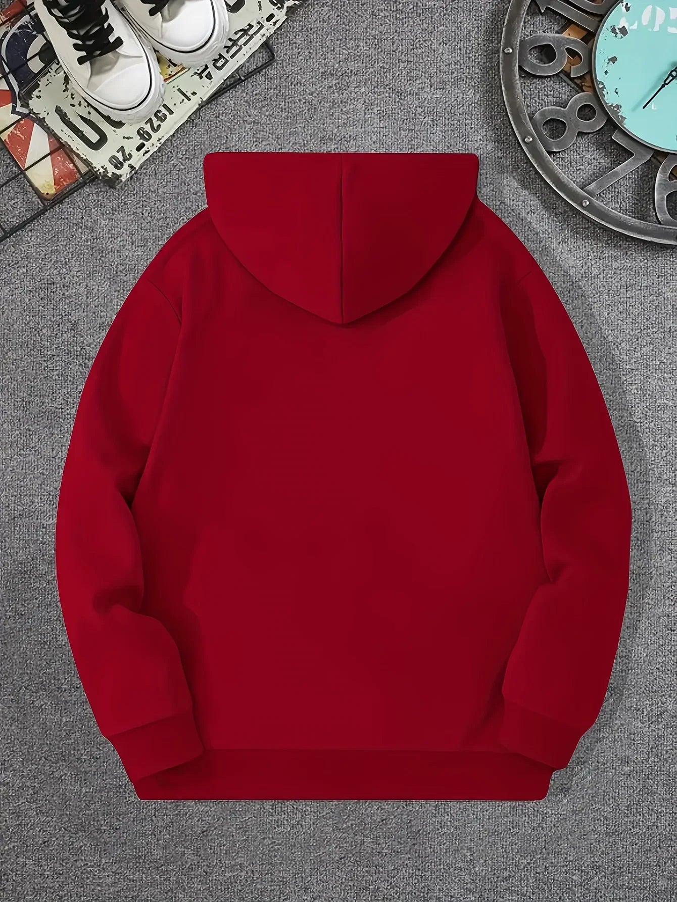 New hot pressed couple's fashionable casual hoodie, pullover round neck hoodie with drawstring