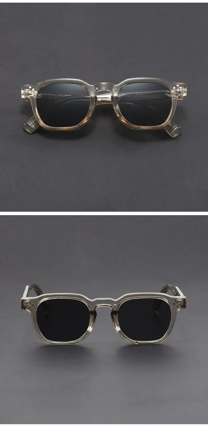 New Fashion Personalized Simple Geometric Design Polarized Sunglasses UV Protection Customizable Prescription  1045