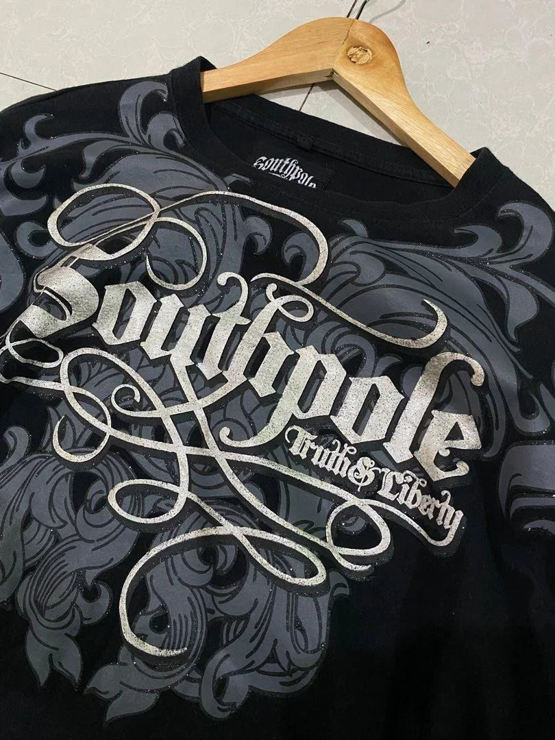 90s Sun Proof American New Trend Fake Two Piece Long Sleeved T shirts Women Harajuku Hip-Hop Gothic Casual Tops Street Wear