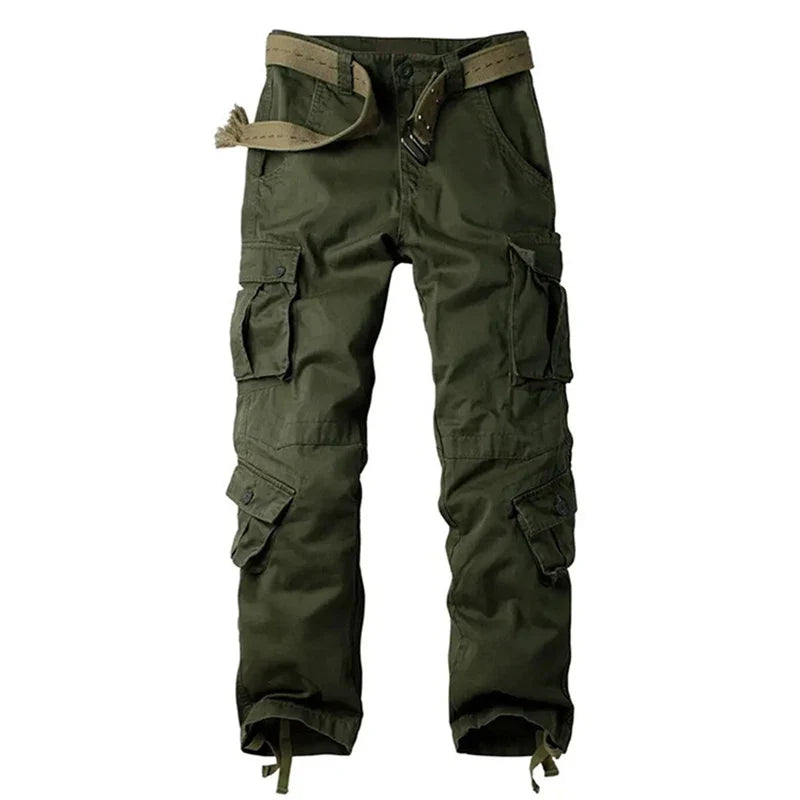 Multi-Pocket Work Pants Men Midweight Field Training Trousers Autumn 1/2Pcs Casual Cargo Pants Outdoor Tactical Hiking Trousers
