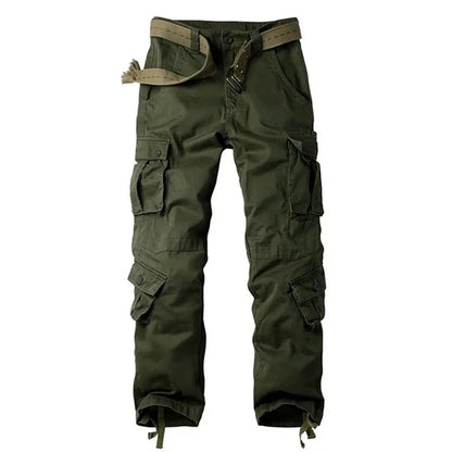 Multi-Pocket Work Pants Men Midweight Field Training Trousers Autumn 1/2Pcs Casual Cargo Pants Outdoor Tactical Hiking Trousers