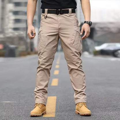 New Tactical 2-piece Set Pants Mens Outdoor Work Cargo Trousers Spring Summer Multi-pocket Waterproof Pant Training Hik Overalls