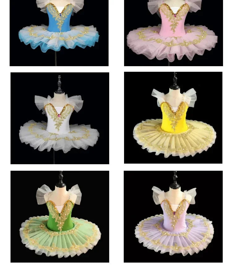 Kids Outfit Ballet Leotard Girl Dress Elegant Vestido Girls Clothes Tutu Baby Dresses Children Ballet Skirt Dance Costume Summer