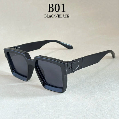 Square Sunglass Men Retro Millionaire Sunglasses Women 2025 Trendy Vintage Vacation Fashion Glasses Gafas De Sol Hombre Lunette