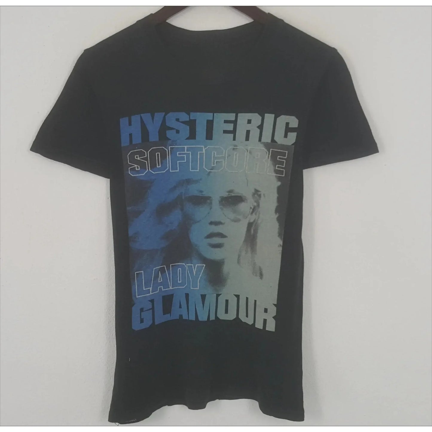 Hysteric Glamour 90s Retro Style Charcoal Reprint T Shirt for Men Women Y2k Graphic Short Sleeve Shirt Unisex Men Women Summer