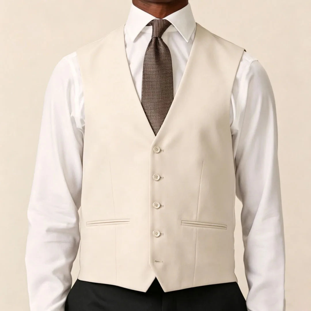 Men Vest Black Solid Single Button V Neck Waistcoat For Wedding Banquet Business Party Casual Work Casual Daily Men Suit Vest