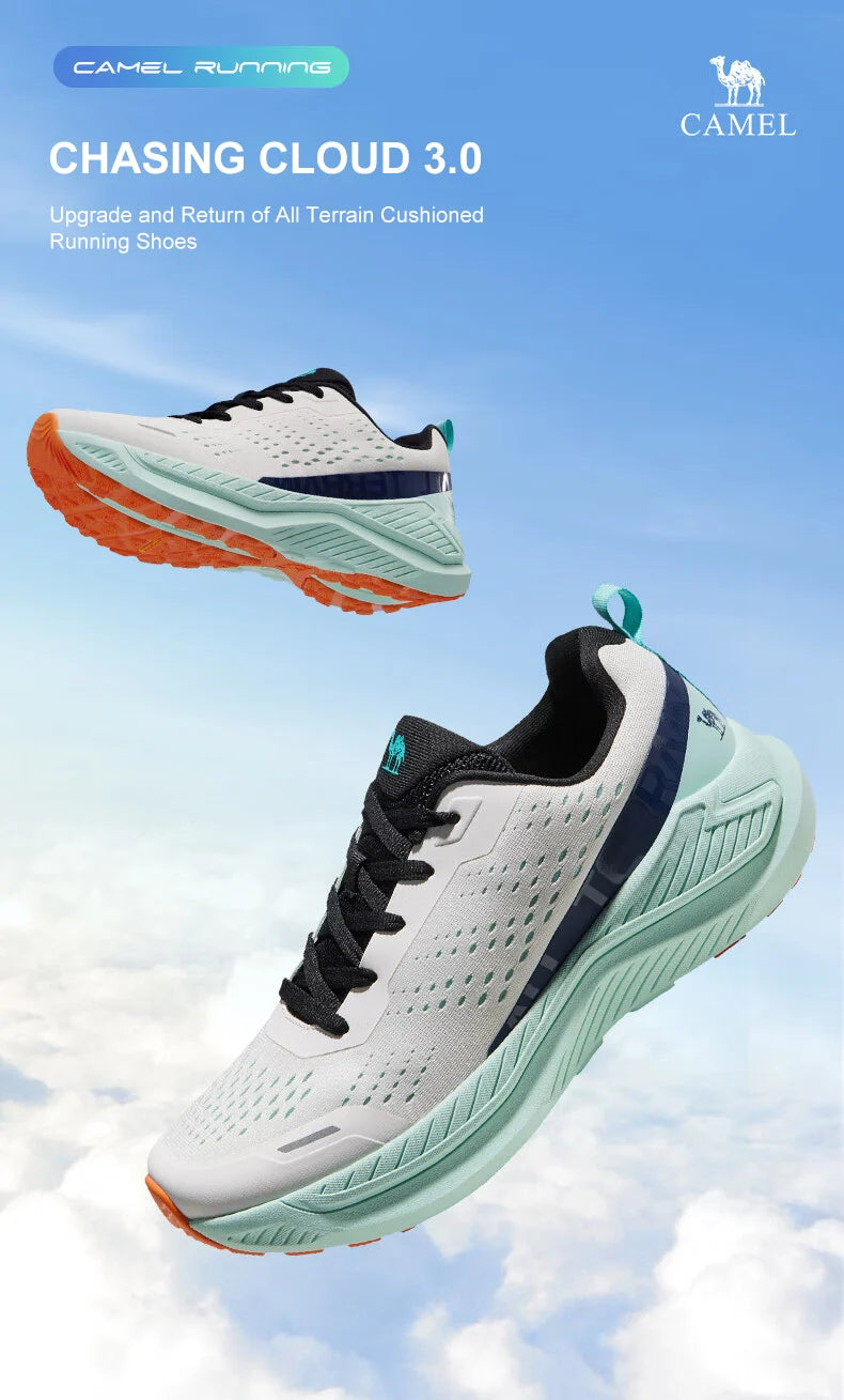 GOLDEN CAMEL Running Shoes for Men Women Sneakers Soft Sole Sports Shoes Lightweight Shock Absorb Breathable Casual Thick Soled