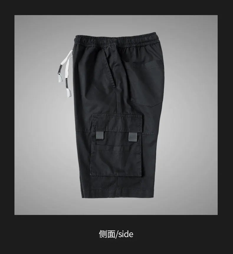 Mens Summer New Trendy Brand Five Point Cropped Pants High Quality Cargo Shorts Mens Plus Size Sports Casual Fashion Shorts
