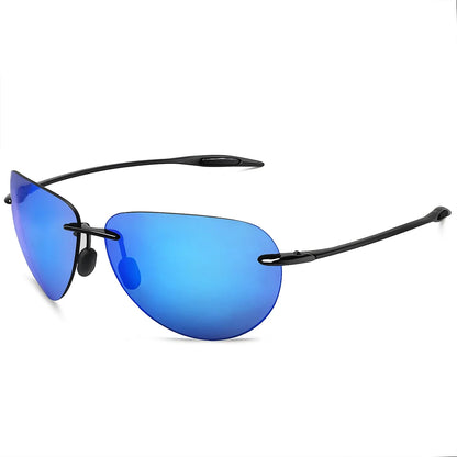 Sports Sunglasses for Men Women Tr90 Rimless Frame for Running Fishing Golf Surf Driving MJ8008