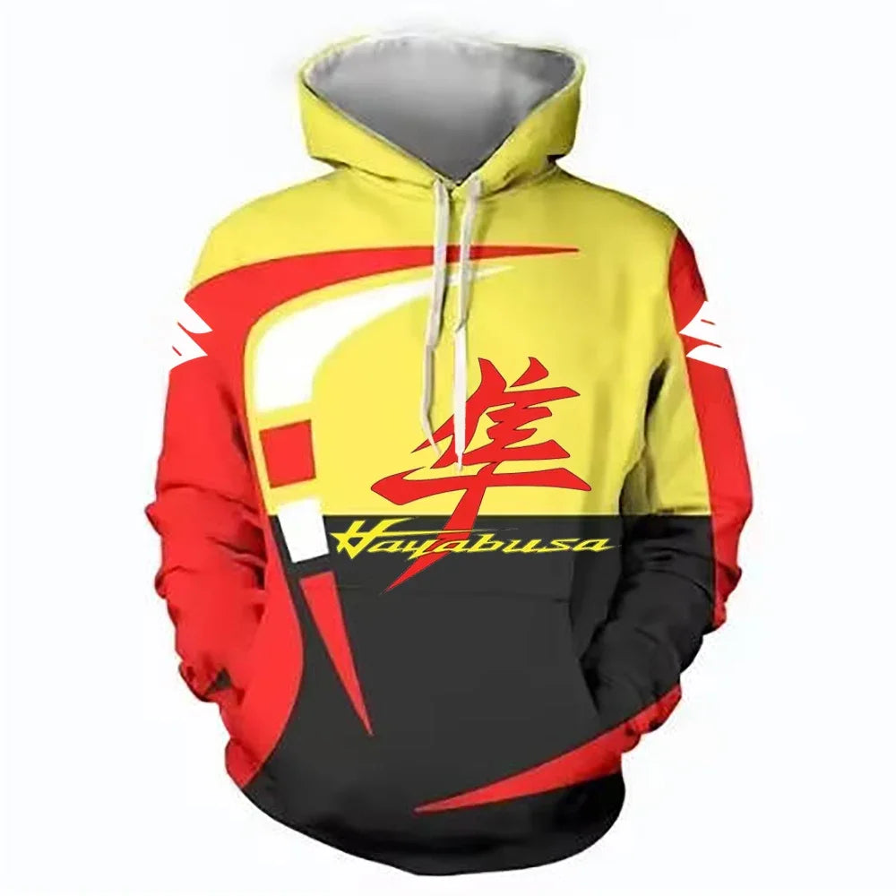 men's hoodie, urban fashion 3D printed casual sportswear, outdoor fashion Suzuki Enduro motorcycle street racing clothing
