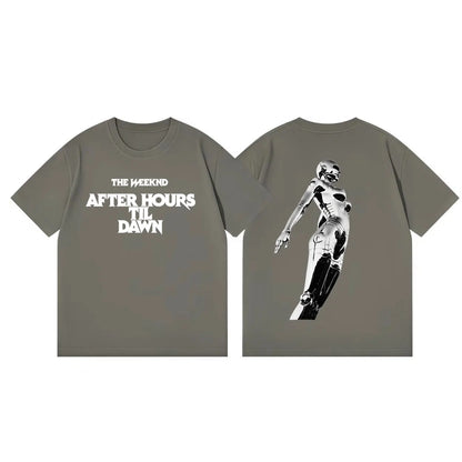 The Weeknd After Hours Til Dawn Tour 2026 Graphic T Shirts Harajuku Hip Hop Short Sleeve T-shirt Unisex Fashion Casual T-shirts