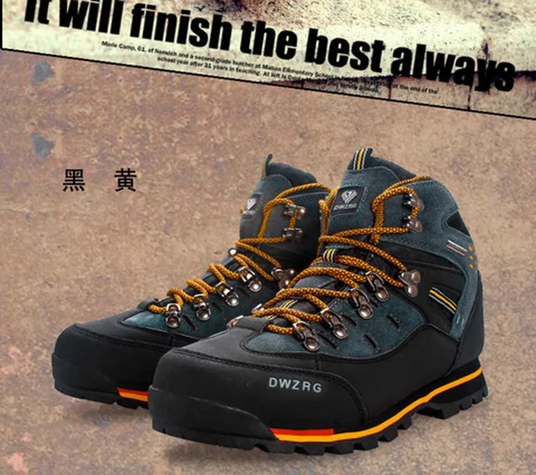 2026 Men Outdoor Ankle Boots Waterproof Sports Shoes Mountain Climbing Classic Footwear Leather Sneakers Hiking Boots Fashion