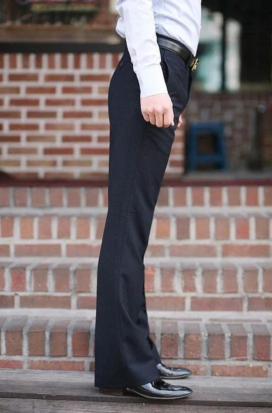 Brown Plus Big Size Male Suit Trousers Straight Men's Summer Pants Up Elegant 2025 Korean Style Clothes Classic Reviews Many