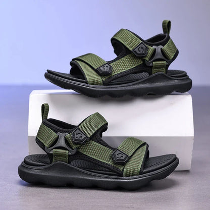 Boys Sports Sandals Soft Rubber Sole Non Slip Lightweight Breathable Kids Summer Outdoor Beach Running Casual Shoes 30-38