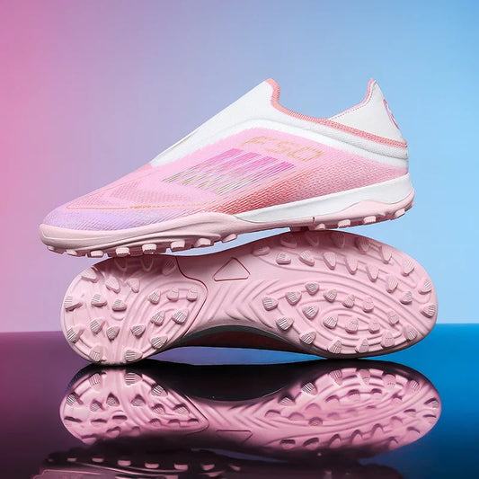 Men Soccer Shoes Training Football Boots Indoor Sneakers TF Long Spikes Match Futsal Ultralight Breathable Cleats Drop Shipping