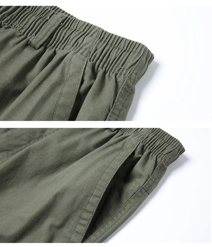 Plus Size Men's Shorts Casual Cargo Shorts Summer Cotton Work Shorts Outdoor Sweatpants Cool Breathable