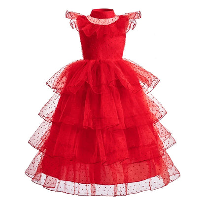 Girls Little Mermaid Aurora Costume Children Ariel Sleeping Beauty Dress Kids Peach Wedding Pink Fantasy Princess Disguise