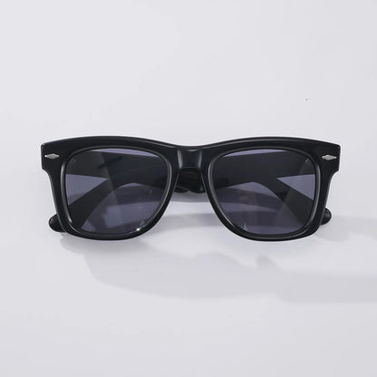 Fashion High Quality Handmade Acetate Man Square Sunglasses Outdoors UV Protection Women SUN GLASSES Support Prescription Lenses