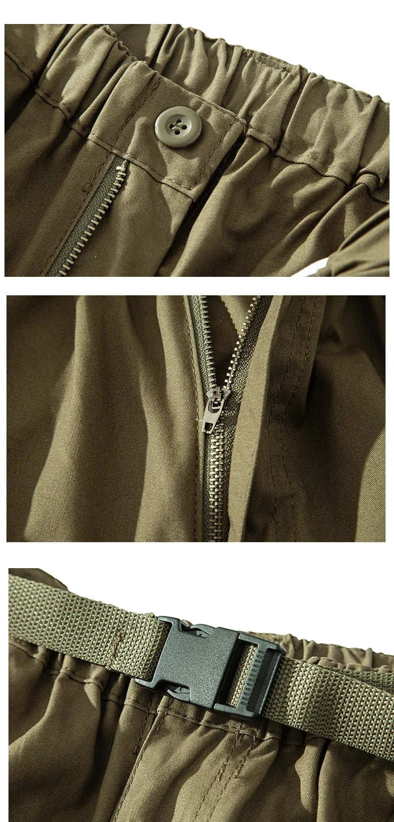 Men's Cargo Shorts Tactical Joggers Quick Dry Casual Relaxed Fit Straight Long Shorts High Quality Streetwear