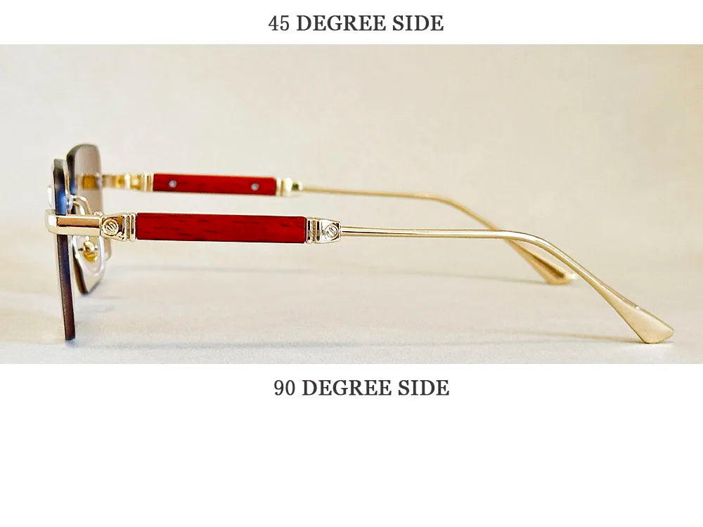 Vintage Square Sunglasses For Men Rimless Sunglasses Women Trendy Retro Fashion Glasses Gafas De Sol Hombre Lunette Soleil Femme