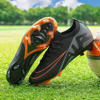 Men Football Boots Non-Slip Grass Training Sport Ultralight Soccer Shoes Unisex Outdoor Sports Shoes Breathable Drop Shipping