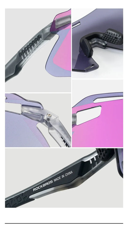 Cycling Glasses Lightweight Frameless Bike Glasses High-Definition Lenses Road Bicycle Protection Goggles Sport Eyewear