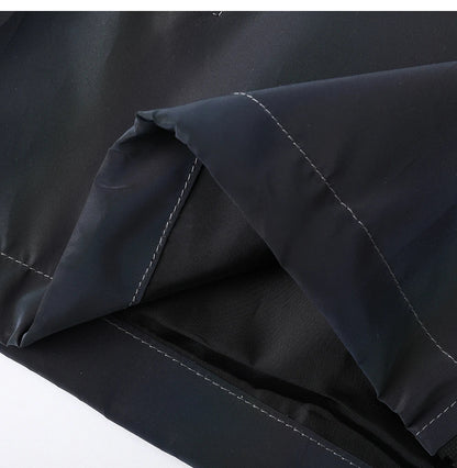 Men Reflective Jacket Gradient Colorful Hip-hop Streetwear Night Outdoor Hooded Windproof Coats Fashion Dance Skateboard Clothes