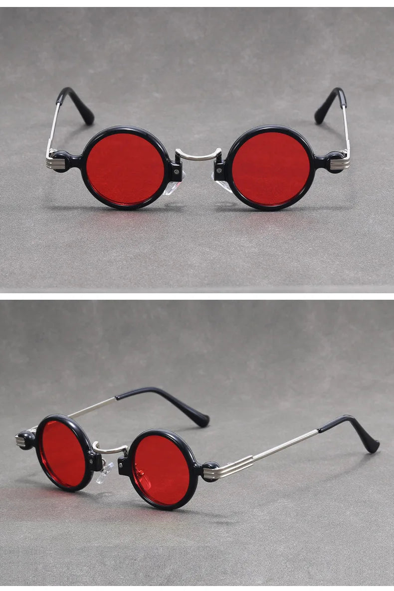 Round Steampunk Sunglasses For Men Retro Fashion Punk Sunglasses Women Trendy Vintage Glasses Dropshipping Gafas De Sol Hombre
