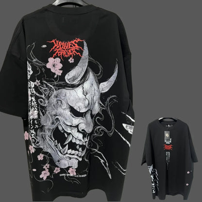 JAPAN BUSHIDO Anime Printed Men T-shirt City Fitness Training Sportswear Loose Casual Crewneck Men's T Shirts Couples Cotton Tee
