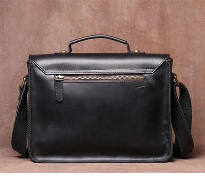 Retro Real Leather Messenger Bags Men and Women Shoulder Bag Natural Cowhide Crossbody Casual Handbag Luxury Cambridge Bags