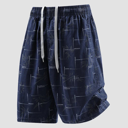 Men's Baggy Shorts Lightweight Cotton Casual Elastic Waist Drawstring Y2K Shorts Loose Fit Travel Beach Running Gym Shorts