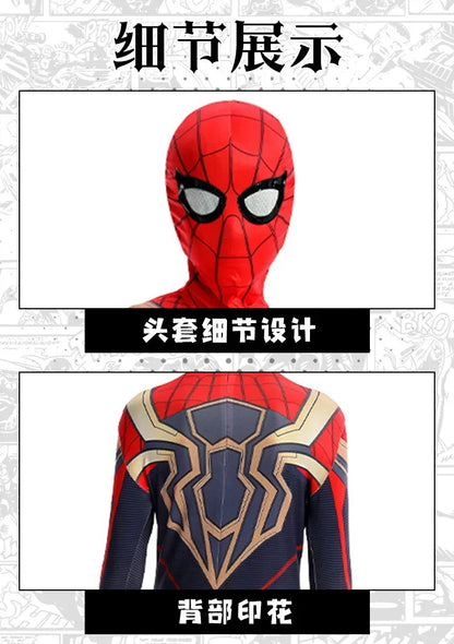 Spiderman Costume Spider Man Black Panther Iron Man Spider Gwen Cosplay Zentai Jumpsuit Bodysuit Halloween Costume Adult Child