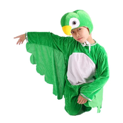 Kids Adults  Animal Bird Oriole Parrot Swallow Eagle Woodpecker Cosplay  Fancy Dress Jumpsuit Costume Gifts Set Halloween
