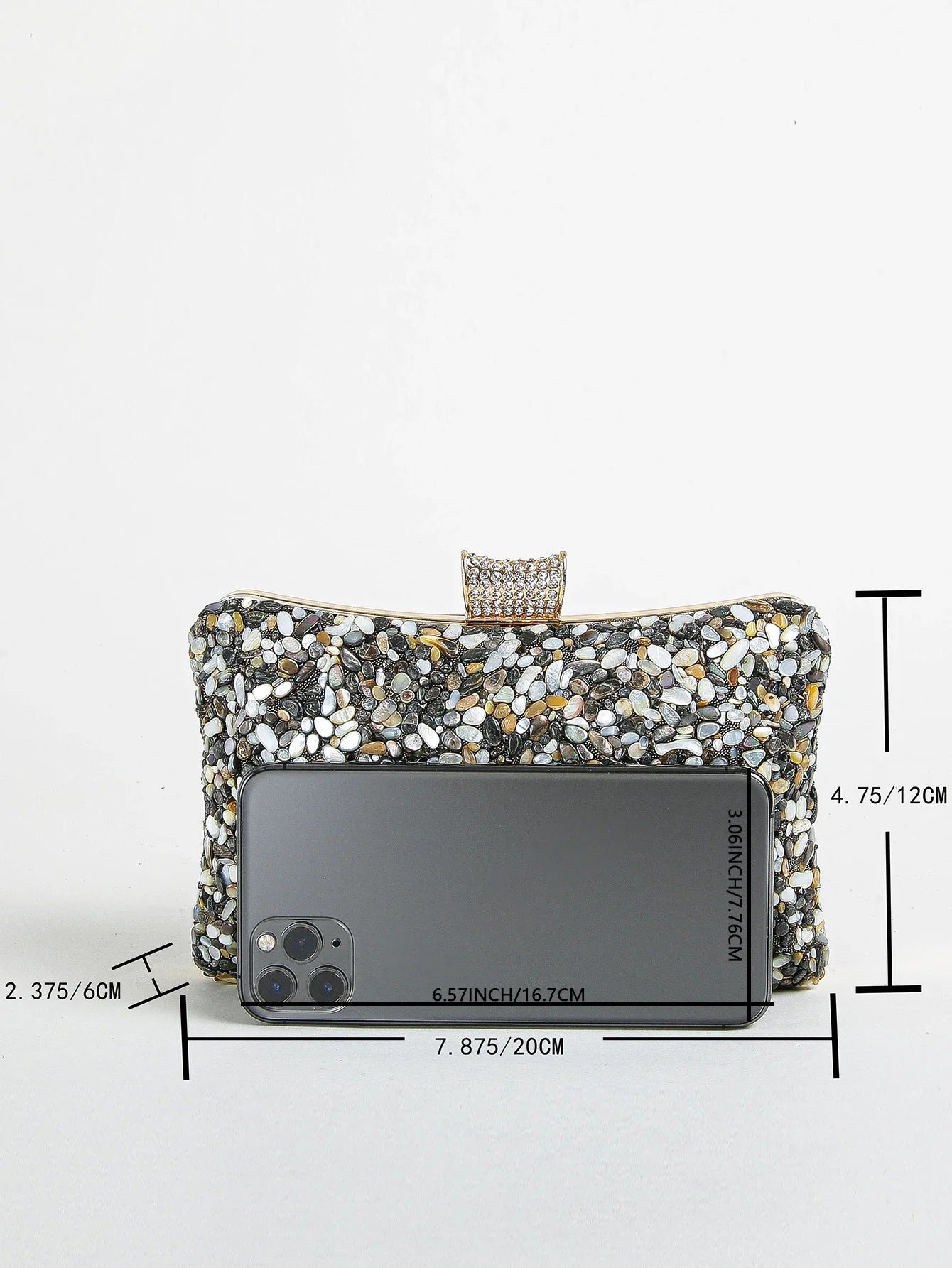 Mini Irregular Jewel Handheld Dinner Bag