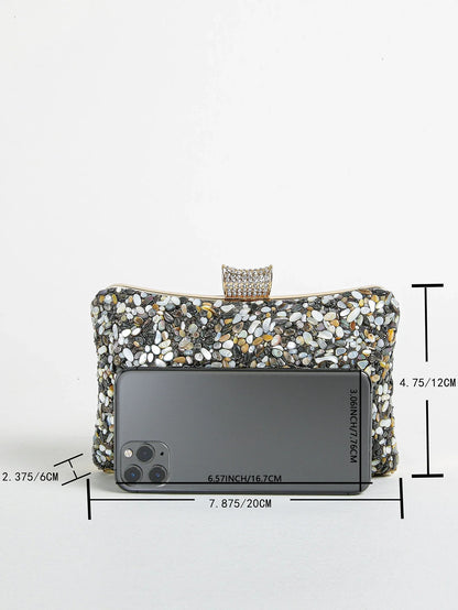 Mini Irregular Jewel Handheld Dinner Bag