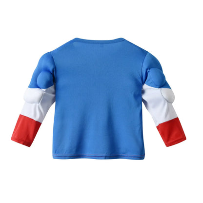 Captain America Cosplay Long-sleeved Kid Avengers Muscle Suit Captain America Children's Suit