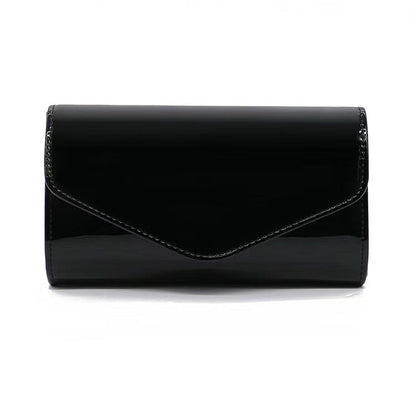 Patent Leather Envelope Clutch Purse Shiny Candy Color Cover Day Clutches Evening Bag for Women Shoulder Handbags Bolso Mujer