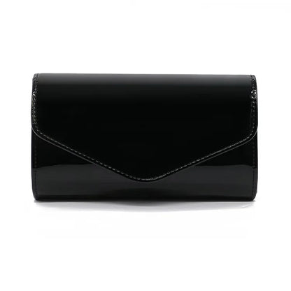 Patent Leather Envelope Clutch Purse Shiny Candy Color Cover Day Clutches Evening Bag for Women Shoulder Handbags Bolso Mujer