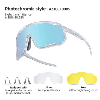 Cycling Glasses Goggles Polarized/Photochromic Sunglasses Sport Big frame Eyewear UV400 Sun Protection with 2 Lens