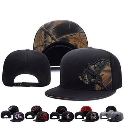 Unisex Helmeted Man Embroidery Hip-hop Hats Spring and Autumn Outdoor Adjustable Casual Baseball Caps Sunscreen Hat