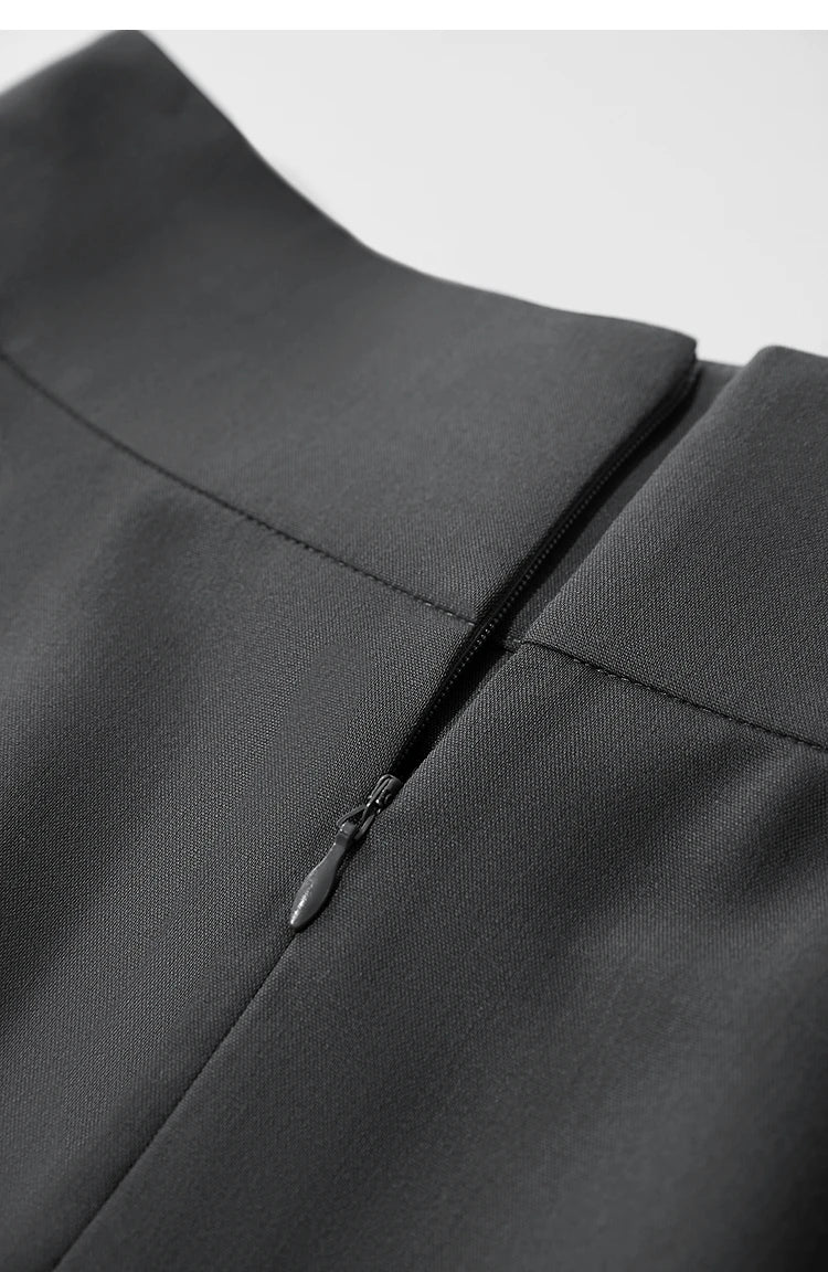 Minimalist New Skirt Women Summer 2025 Solid Loose Mid-length A-line Asymmetric Skirts Female Fashion Office Lady 12542045