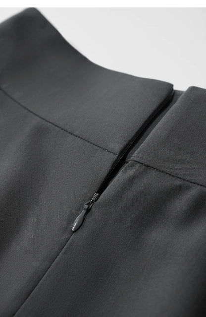 Minimalist New Skirt Women Summer 2025 Solid Loose Mid-length A-line Asymmetric Skirts Female Fashion Office Lady 12542045
