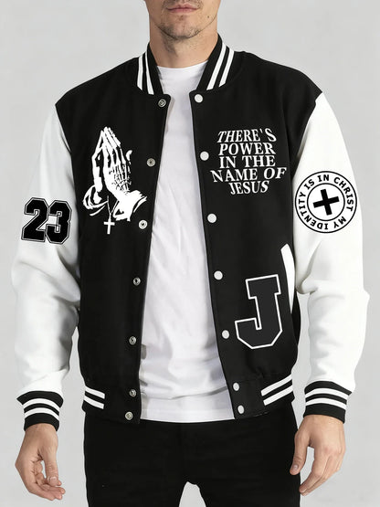 Los Angeles Art Letter Prints 2 Colors Tops Men Autumn Winter Casual Jackets Fashion Soft Baseball Jersey Loose Sports Clothes