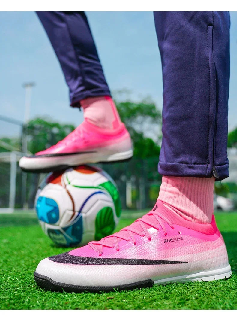 New Men Soccer Shoes Hot Sale Women Professional Football Boots Futsal Cleats Ultralight Unisex High-quality TF/FG Sneakers