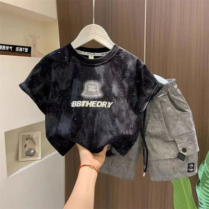 New Summer Infant Boys Clothing Suits Children Casual T-Shirt Shorts 2Pcs/Set Toddler Baby Girl Clothes Costume Kids Tracksuits