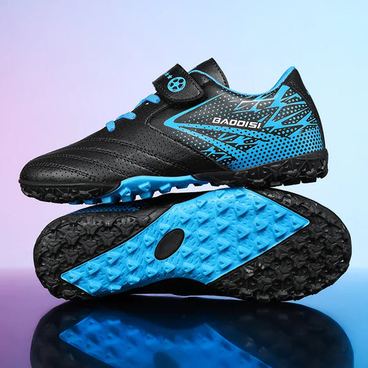 New Children Soccer Shoes Sports Society Field Boy Football Boots Futsal Fast Indoor Sneaker Original Ankle Football Boot Cleats