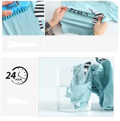 1-6 Years Kids Summer Tees+Stripe Shorts 2-piece Clothes Set Pajama Cotton Underwear Cartoon Zebra Dinosaur Print Sleepwear Suit