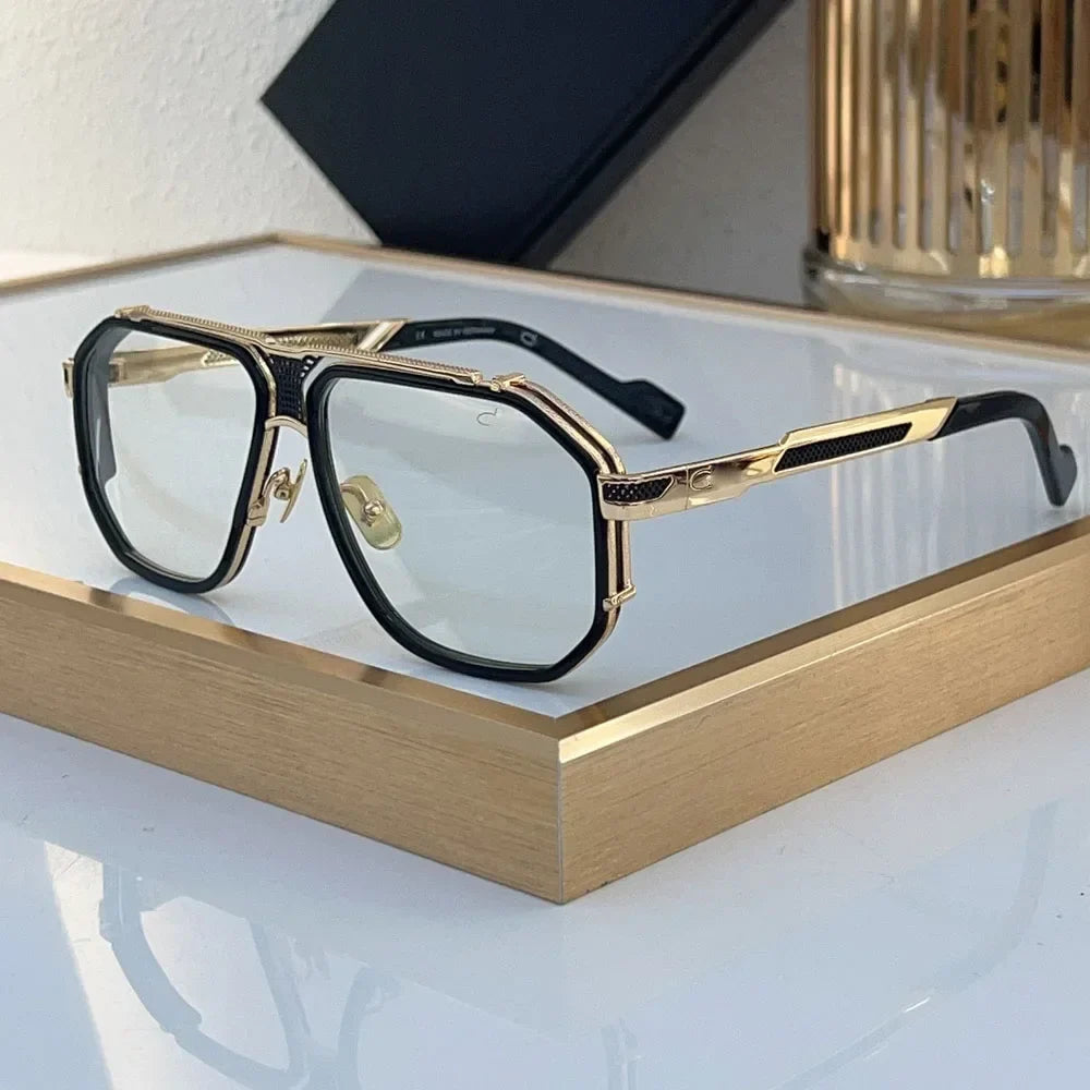Luxury 0683 Alloy Sunglasses Men Brand Design Women Top Quality Hollow Top Quality Original Irregular Square Classical with Case
