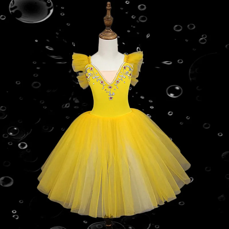 Fashion Children's Day Ballet Dress Kids Tutu Puffy Dance Wear Princess Dresses Girls Summer Performance Clothes Girl Vestidos